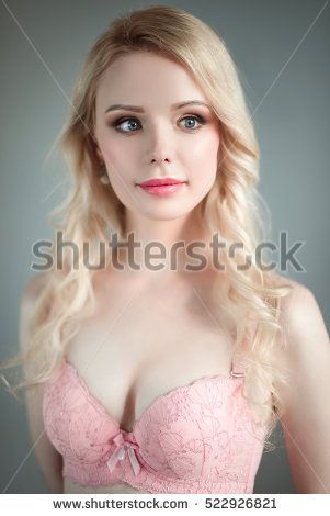 Portrait Of Young Beautiful Blonde Sexy Woman Wearing A Bra Close Up Retouched Portrait Portrait Of Young Beautiful Blonde Sexy Woman Wearing A Bra Close Up Retouched Portrait