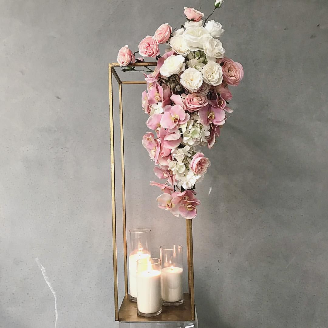 High Tall Flower Vase Holder Stand Wedding Props Centerpieces Decoration Display