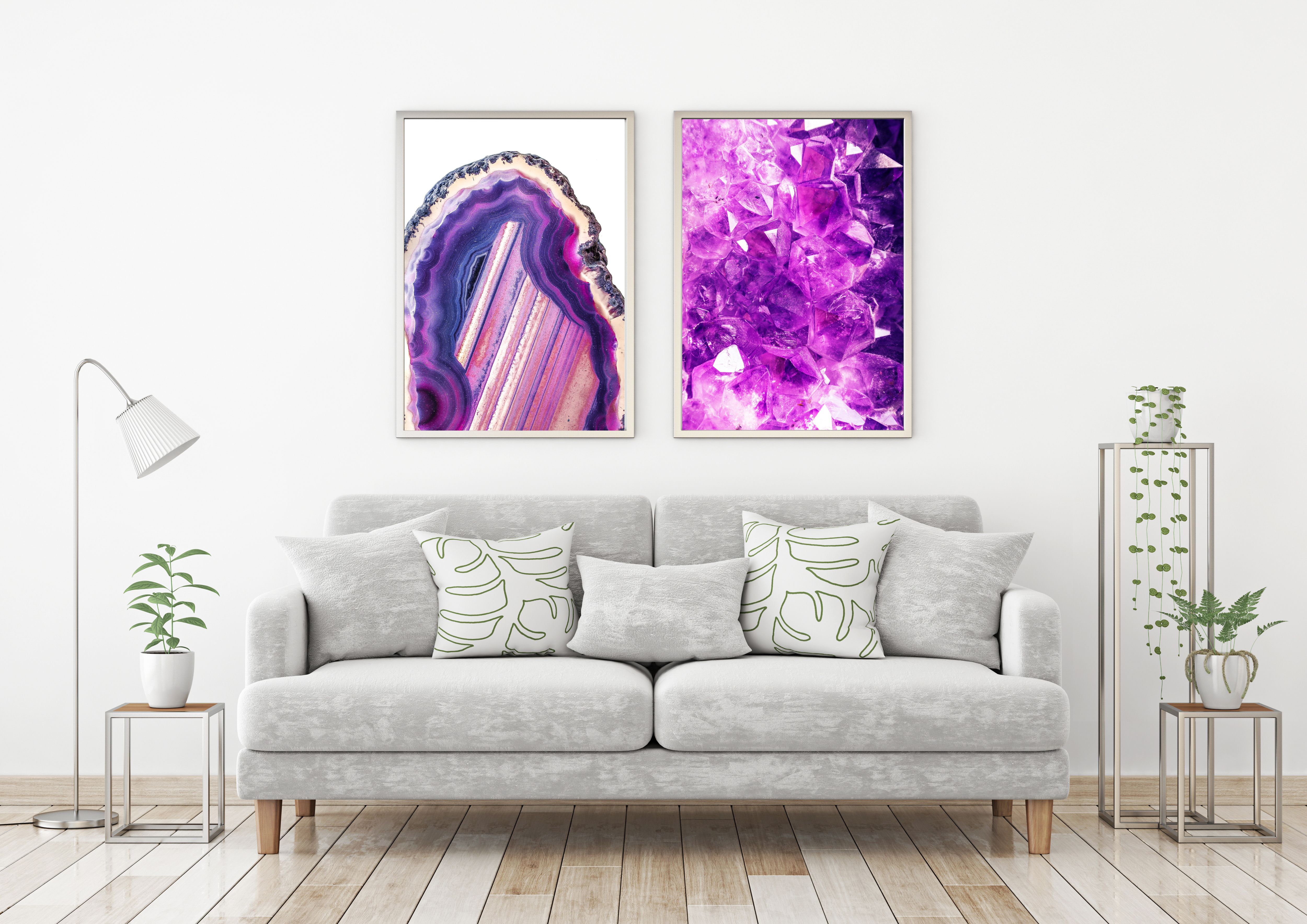 Purple Agate - Printable Art, Crystal Print, Crystal Wall Art, Purple Agate - Printable Art, Crystal Print, Crystal Wall Art,