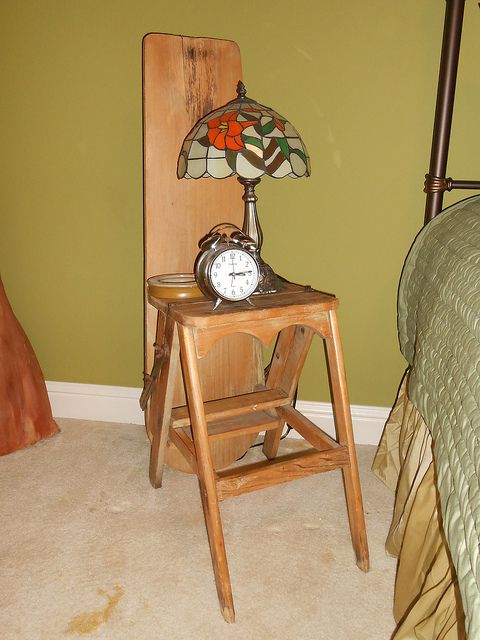 Antique Amish Ironing Board / Ladder / Chair Combo Upcycled For Antique Amish Ironing Board / Ladder / Chair Combo Upcycled for Nightstand | Junktiques - Antique Amish Ironing Board / Ladder / Chair Combo Upcycled For