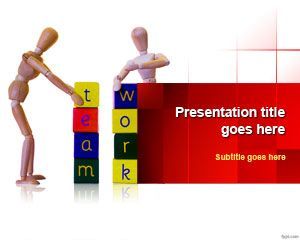 free team working powerpoint template is a nice and free team work