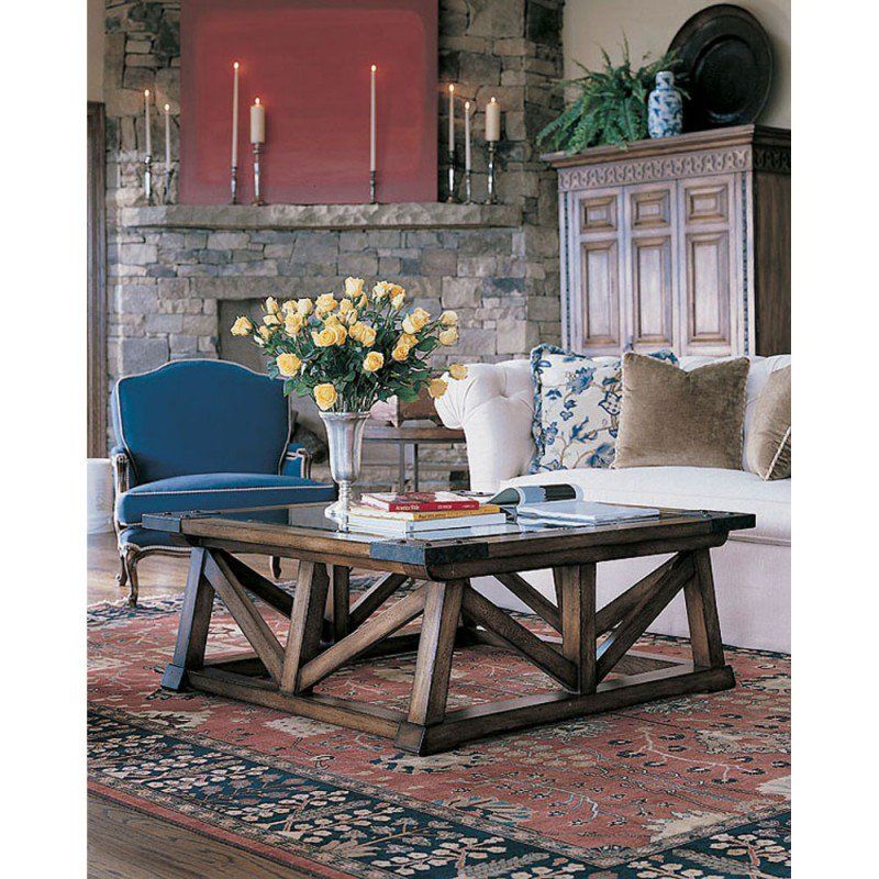 Century Classics Glass Top Cocktail Table available for
