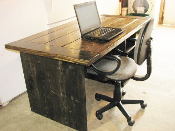 Homemade Office Desk Google Search Rustic Office Rustic Desk Furniture