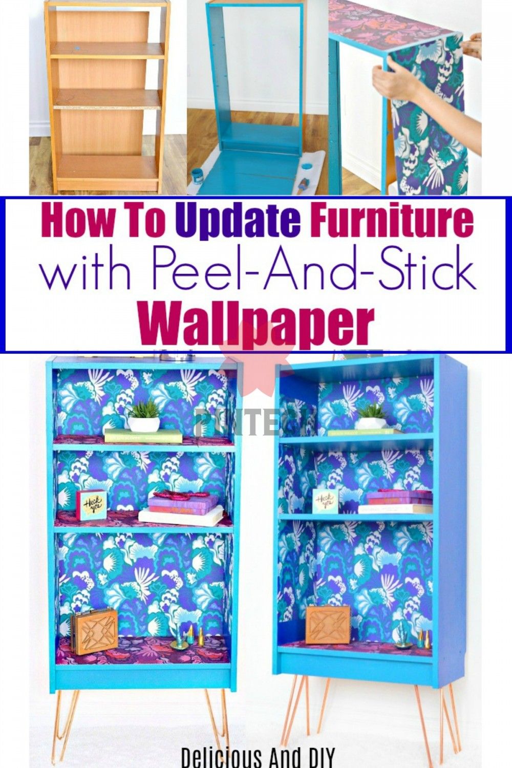 How To Improve Furniture With Peel Stick Wallpaper Tag Tibby Design Furniture Interior Design Rustic Local Furniture