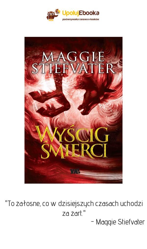 Cytat z książki: Wyścig śmierci - "To żałosne, co w dzisiejszych czasach uchodzi za żart." - Maggie Stiefvater - Każdego roku w listopadzie na kredowych klifach Skarmouth odbywa się Wyścig Skorpiona. Tysiące gapiów gromadzi się aby obserwować konie i ślady krwi na piasku zmywane przez morze. Wierzchowce, to capaill uisce: dzikie konie wodne. Nie ma piękniejszych, bardziej nieustraszonych i śmiercionośnych koni. Dosiadanie ich jest właściwie samobójstwem, ale poczucie niebezpieczeństwa jest Maggie Stiefvater, Ebook, Movies, Movie Posters, Films, Film Poster, Cinema, Movie, Film