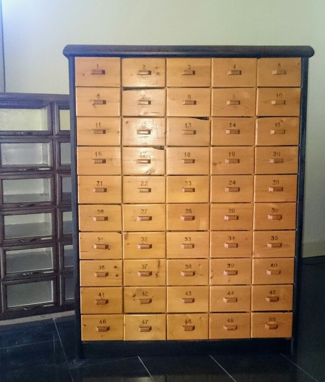 toon Geavanceerde vrije tijd Ik bied te koop aan deze Oude Apothekerskast, ladenkast, winkelkast met 50  laden | Apothecary cabinet, Filing cabinet, Drawers