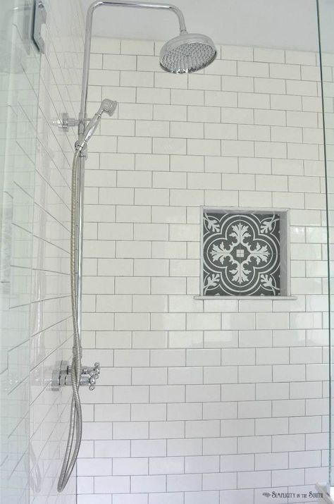 The Modern Farmhouse Master Bathroom Reveal: Turning a Bedroom into a Bathroom #whitesubwaytilebathroom