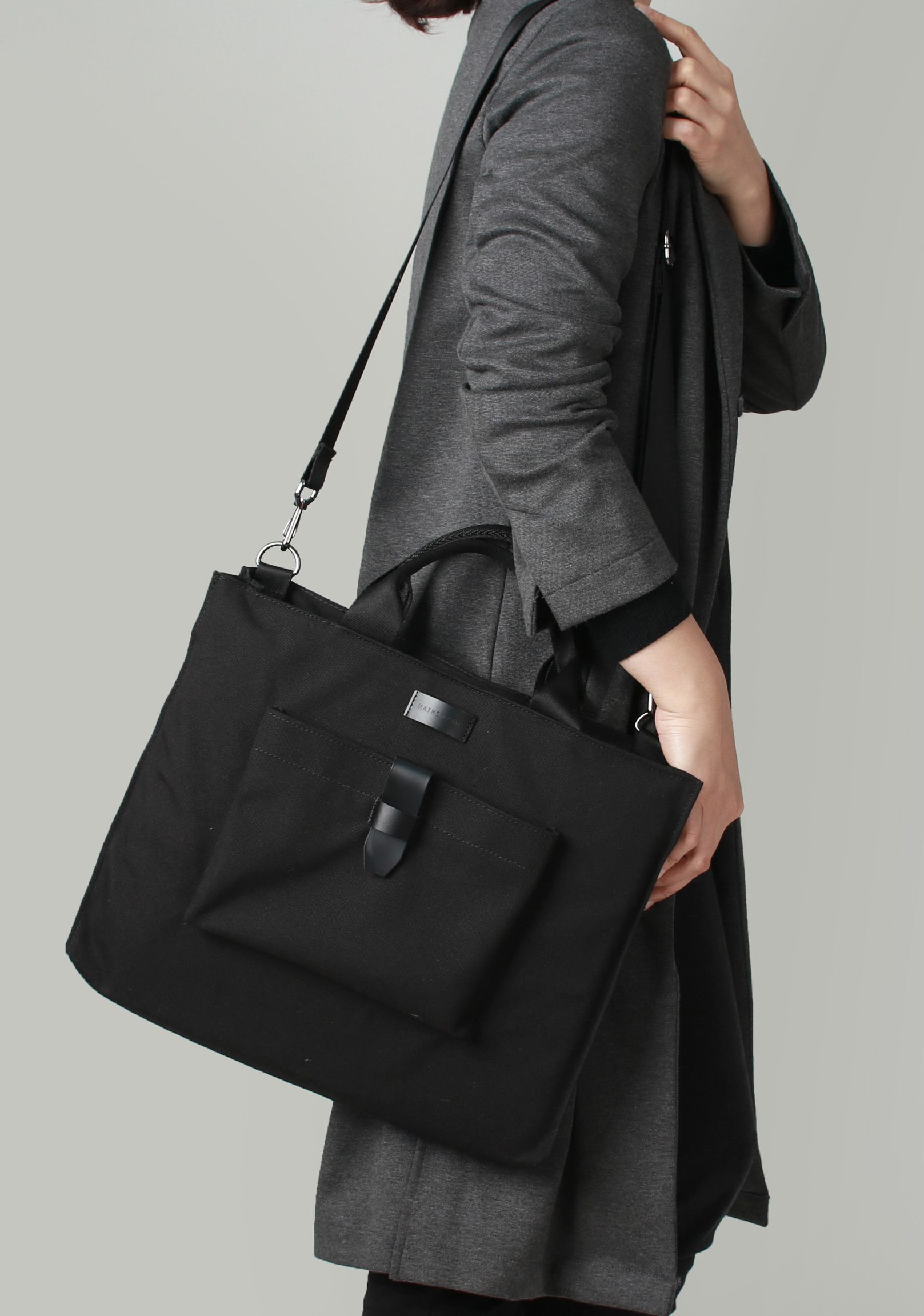 Mathematik Design Brand Detail Pocket Black And Gray Codi Mathematik Design Brand Detail Pocket Black And Gray Codi