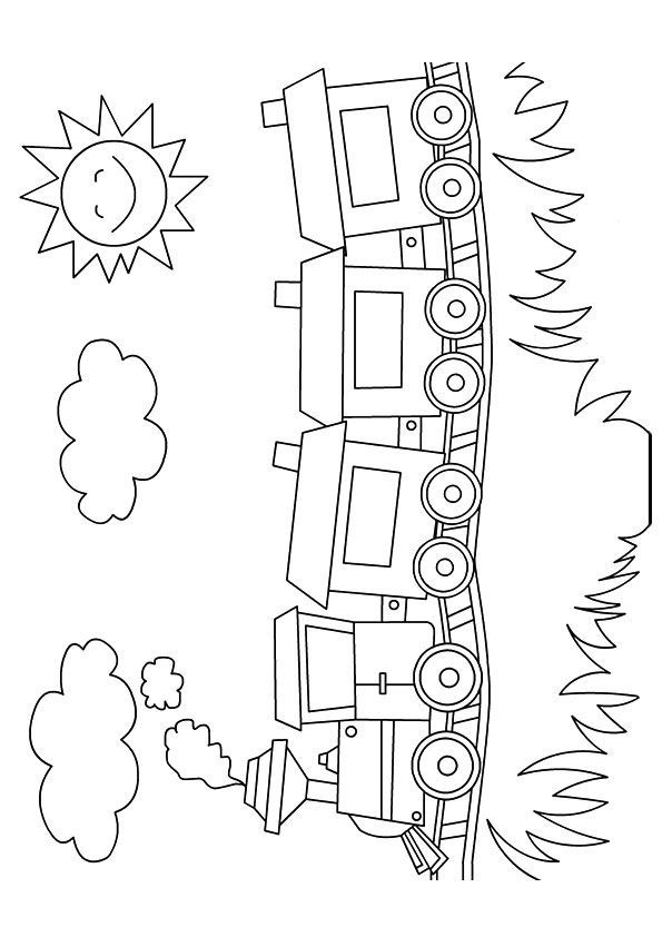 LovelyLookingToyTrain With images Train coloring pages Coloring