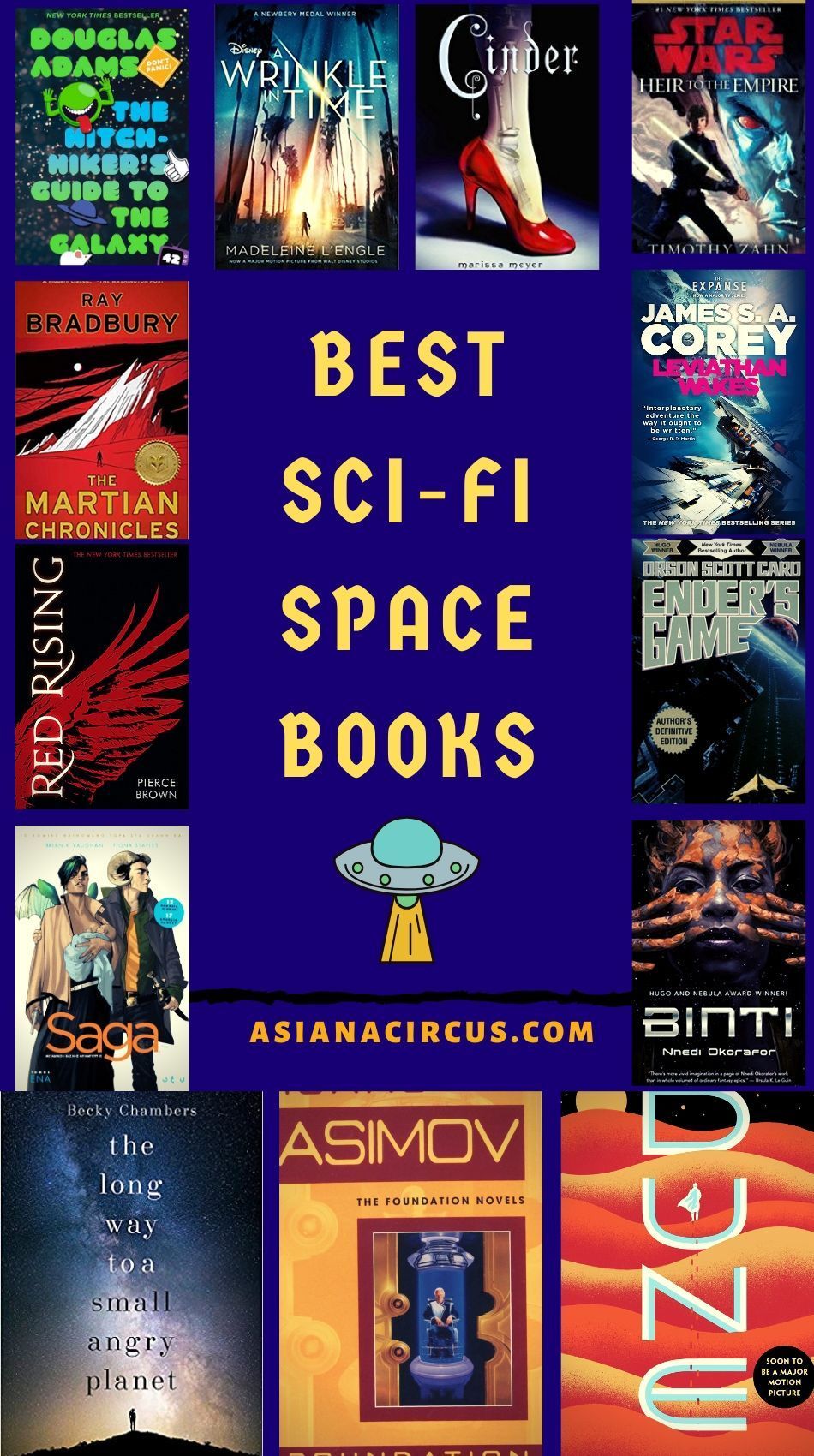 Best Sci-fi Space Books for adults and Ya readers, classic science fiction books, dystopian books, books set in space. Thrilling space opera books. Best books about space travel. #Space #scifi #Reading #Books #BookLists Dark Fantasy Book, Fantasy Books To Read, Books To Read For Women, Books For Teens, Must Read Fiction Books, Best Sci Fi Books, Science Fiction Books, Good Books, Space Travel