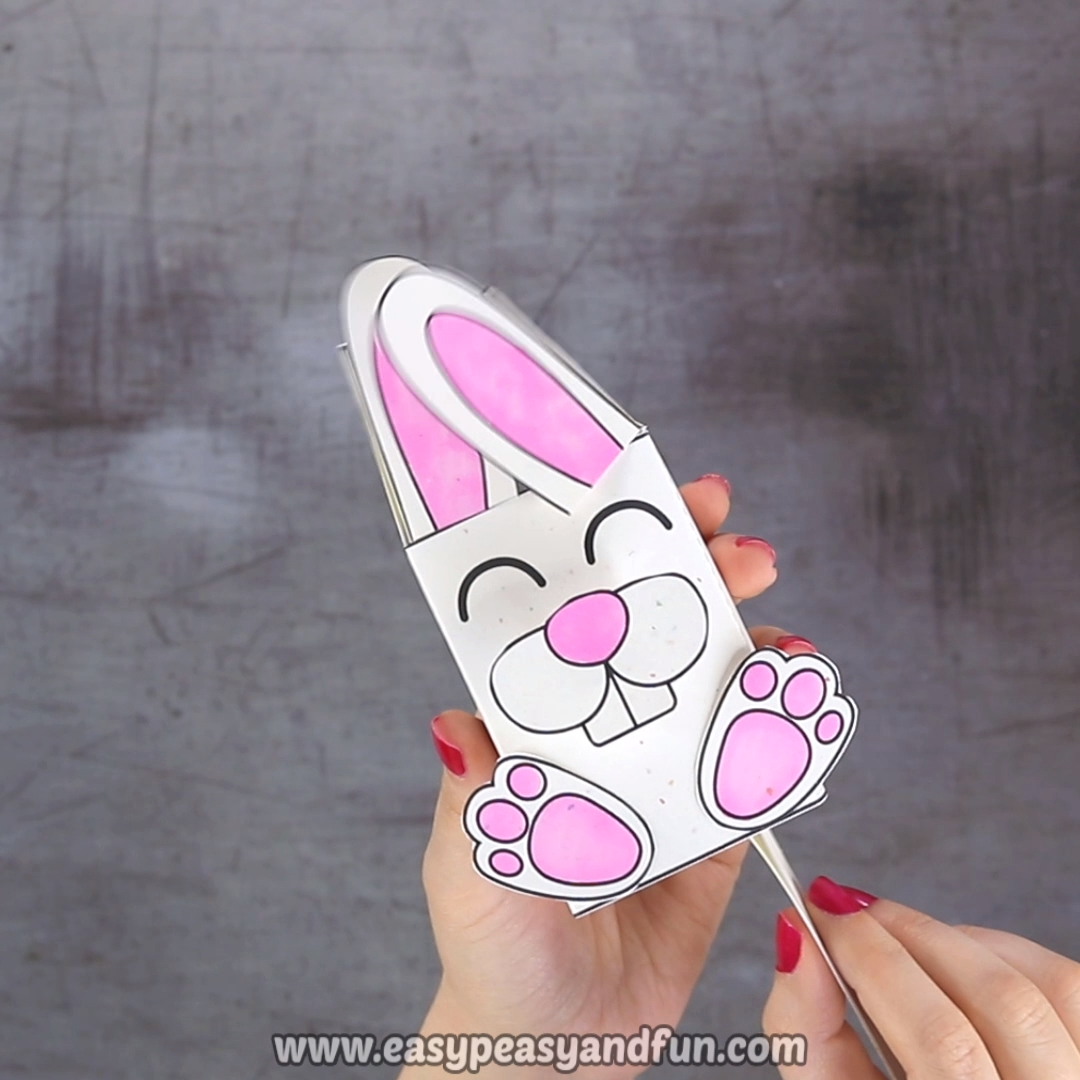 Movable Bunny Paper Toy for Kids #craft