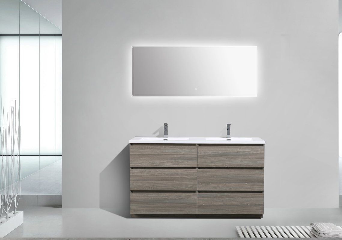 Riker 59 Double Bathroom Vanity Set Vanities