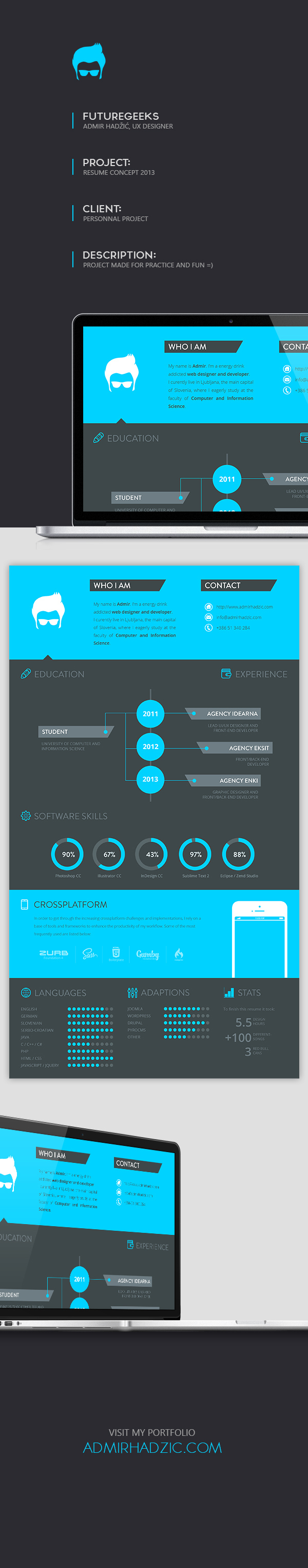 20 cool resume cv designs resume cv infographic resume and