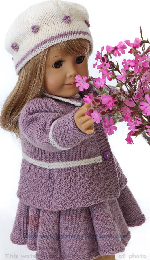 Doll knitting summer fashion