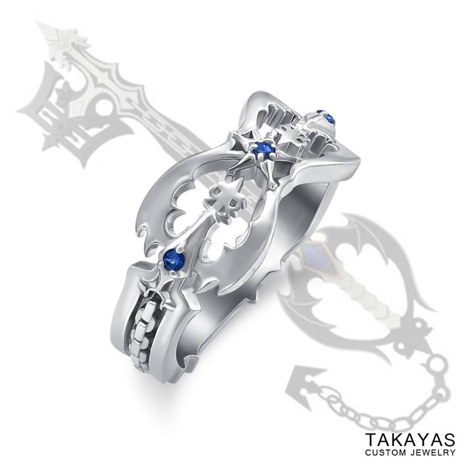 I Want This Ring So Bad Kh Stuff Which Love Pinterest Custom Kingdom Hearts Oblivion Wedding Ring By Takayas