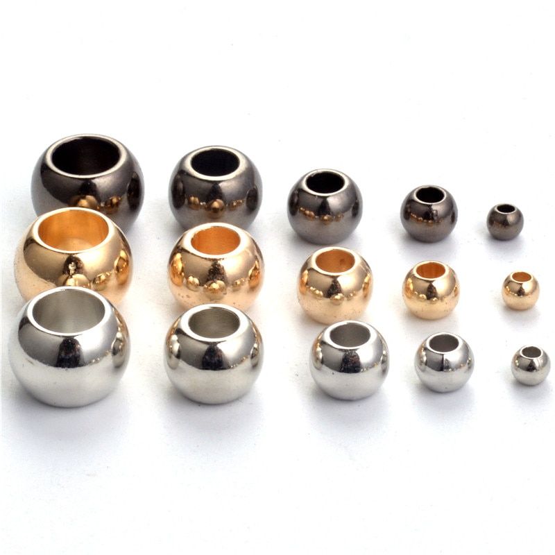 4/6/8/10mm Wholesale Gold/Silver Foiled Round Glass DIY Loose Spacer Beads New 4/6/8/10mm Wholesale Gold/Silver Foiled Round Glass DIY Loose Spacer Beads New