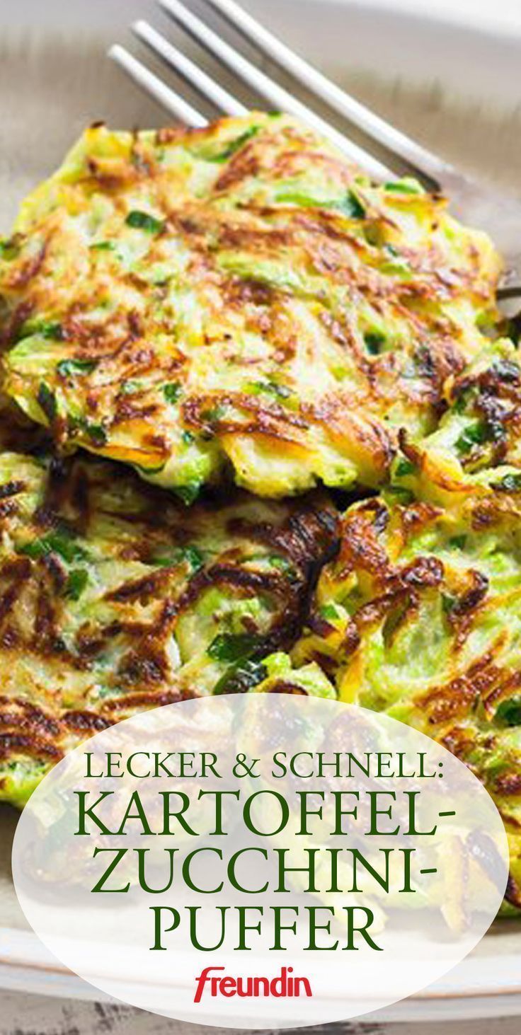 Rezept für Kartoffel-Zucchini-Puffer | freundin.de