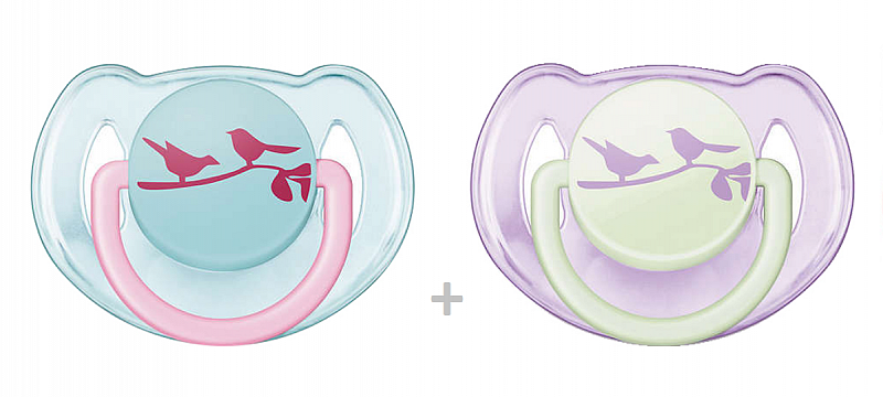 18 Months Plus, Pack of 2 Philips SCF186//25 Avent Freeflow soothers