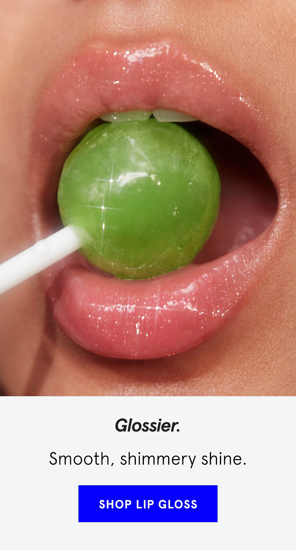 Smooth Juicy Glide Get Glossier Lip Gloss In Holographic For An