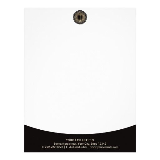 modern attorney letterhead