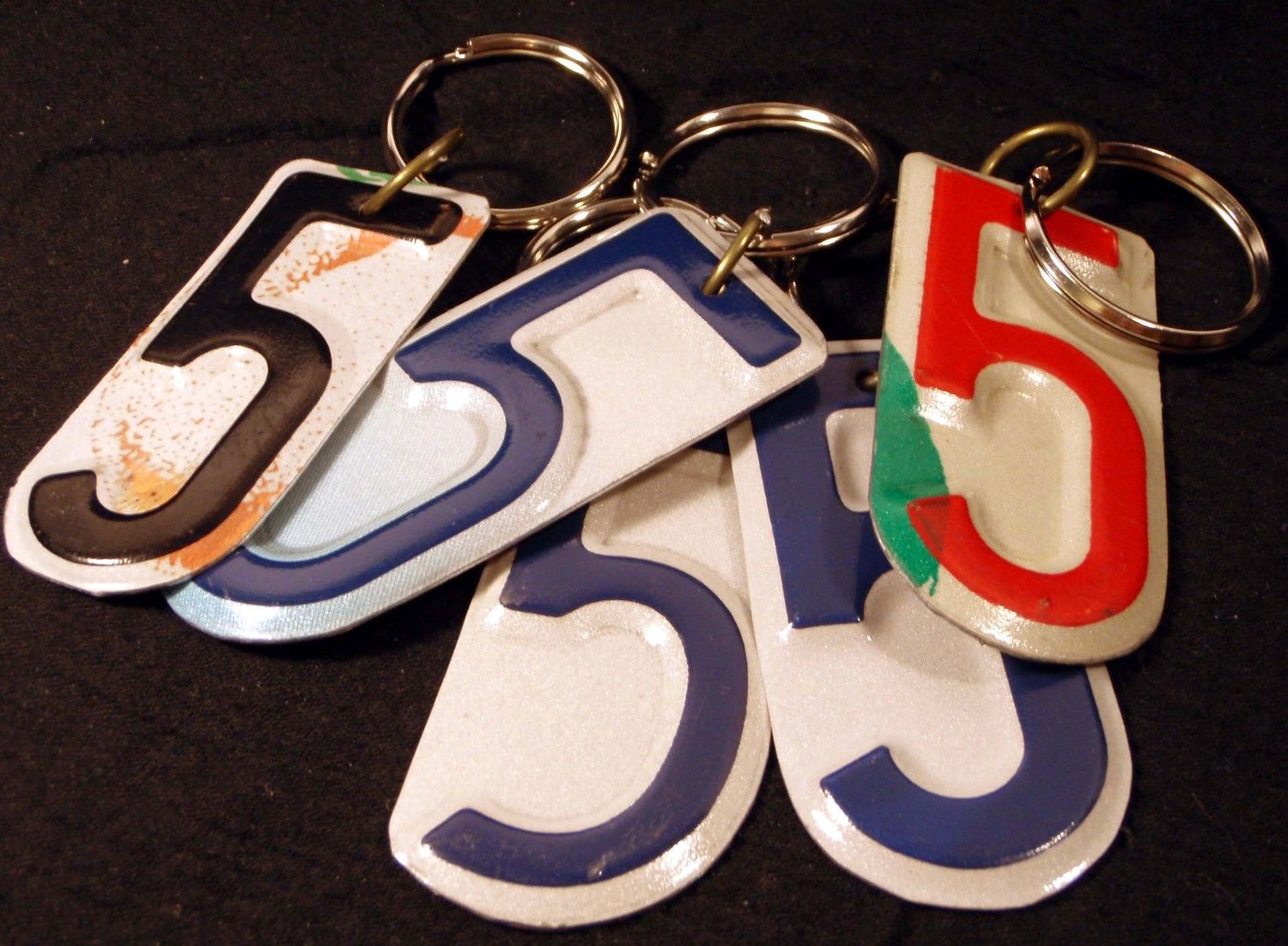 Five License Plate Number 5 Key Chain 5 95 Via Etsy
