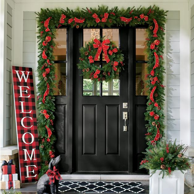 Sleigh ride cordless greenery collection grandin road