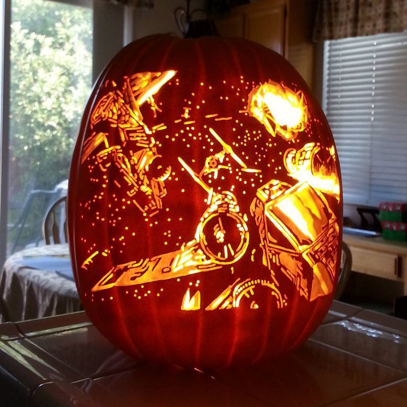 Les incroyables Sculptures de Citrouille de Pumpkin Geek Sculptures
