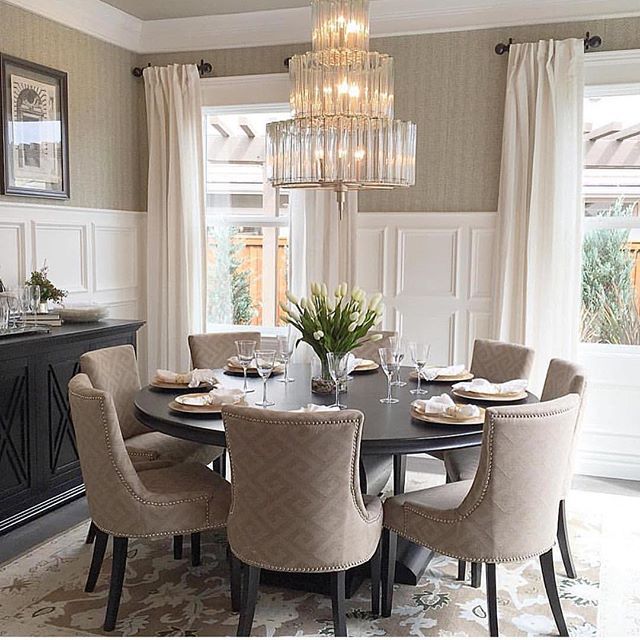Instagram Ytics Rh Kitchen Pinterest Dining Room Love The Large Round Table And Chairs Everything Else Is To Fancy Or Plain