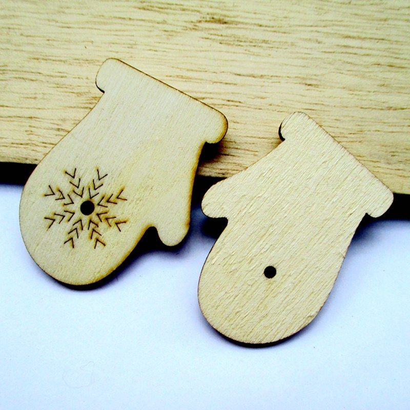 30pcs wholesale high quality gloves die cutting angle wooden christmas decorations wood chip wedding decoration 47mm - Wooden Christmas Decorations Wholesale 30pcs wholesale high quality gloves die cutting angle wooden christmas decorations wood chip wedding decoration 47mm - Wooden Christmas Decorations Wholesale