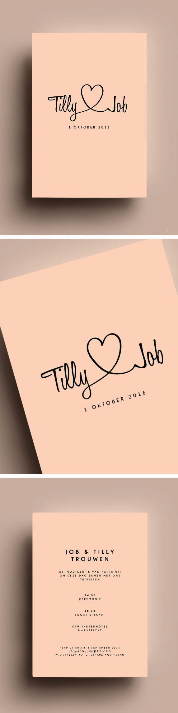 Lo Mejor Trouw // pink // roos // pastel // love // hartje // namen // I do... T...