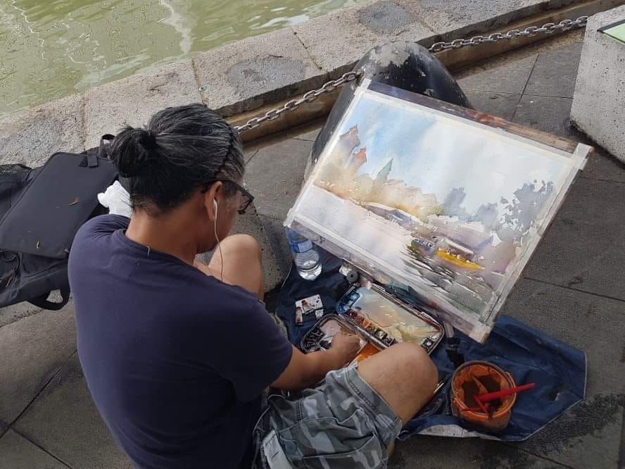 How I Made My Plein Air Setup Seamless Expression Plein Air Watercolor Plein Air Easel En Plein Air Painting