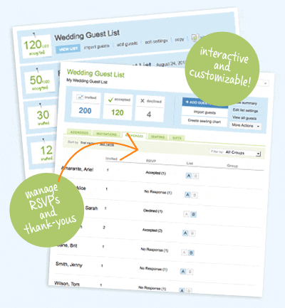 the knot guest list manager is the simplest way to create and keep