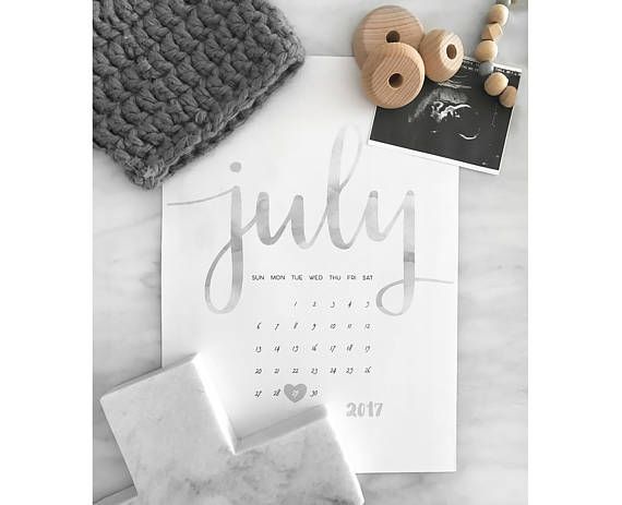 pregnancy announcement calendar harry diy print babies maternity calendar