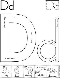 alphabet letter d worksheet preschool printable activity letter d worksheet preschool