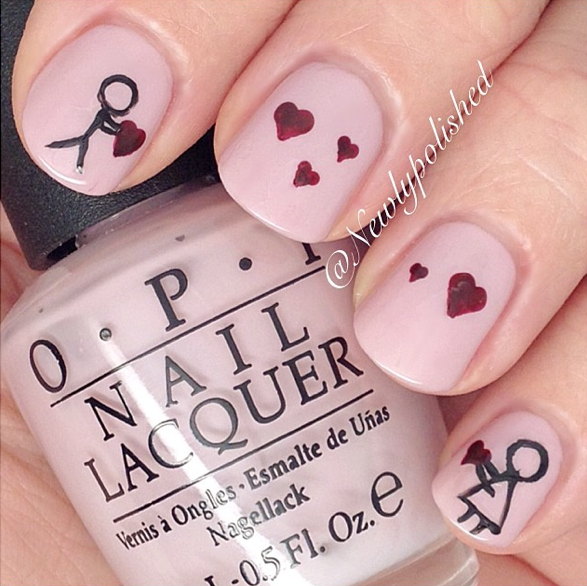 Aww! It Apparently Is Possible For A Manicure To Say, Fun Nails 25 Ridiculously Sweet Valentine's Day Nail Art Designs. #buzzfeed - Aww! It Apparently Is Possible For A Manicure To Say, Fun Nails