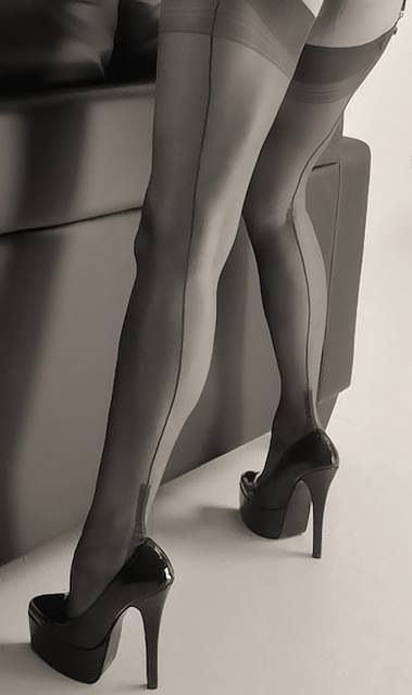 Sarah in stockings