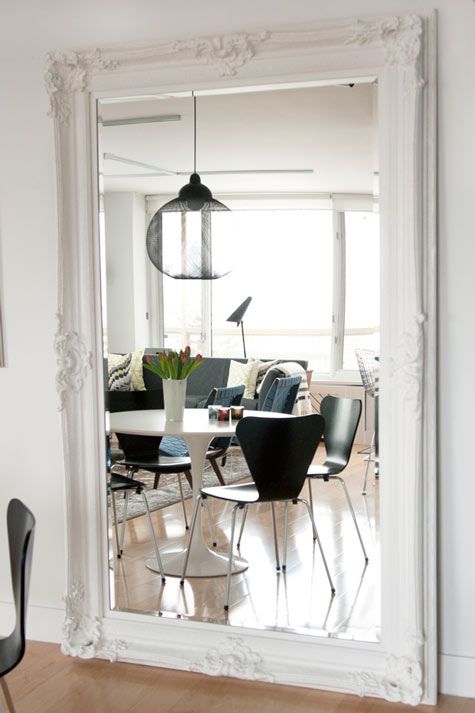 House Tour Of Jess Loraas Mirror Dining Room House Interior Floor Length Mirror
