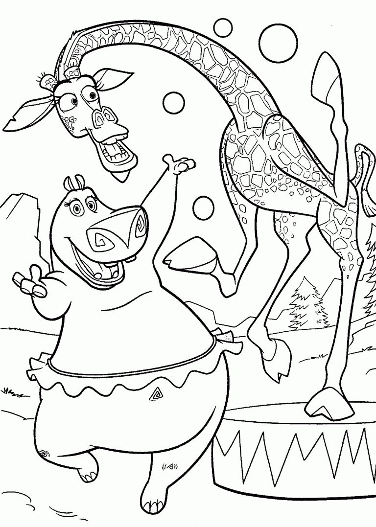 Penguins Of Madagascar Coloring Pages Downloads And