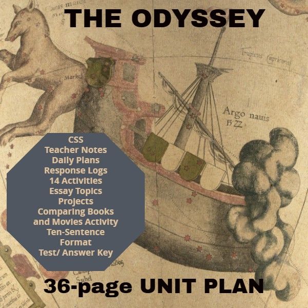 literature the odyssey unit plan essay topics teacher notes and the odyssey lesson plans