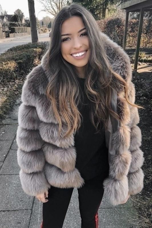 Faux Fur Elegant Thick June Jacket Tøj Tasker Sko Faux Fur Elegant Thick June Jacket, Elegant Fur Coat