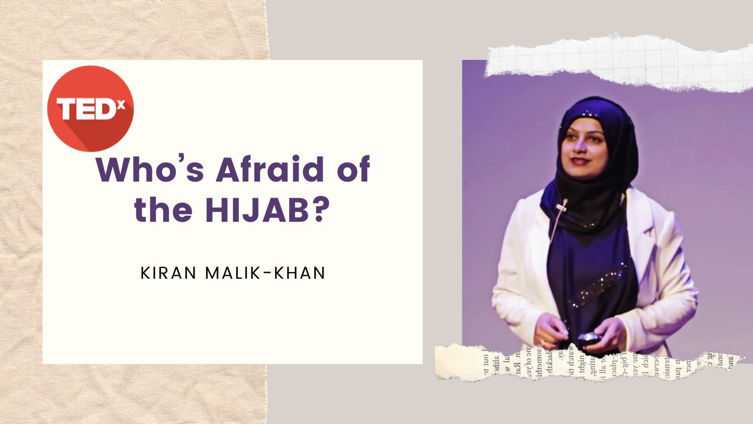 Who’s Afraid of the HIJAB? | Kiran Malik-Khan 🧕