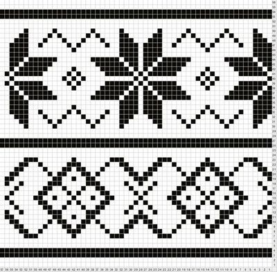 Tapestry Crochet Patterns, Fair Isle Knitting Patterns, Fair Isle Pattern, Knit Stitch Patterns, Weaving Patterns, Colorwork Knitting, Knitting Charts, Machine Knitting, Knitting Stitches