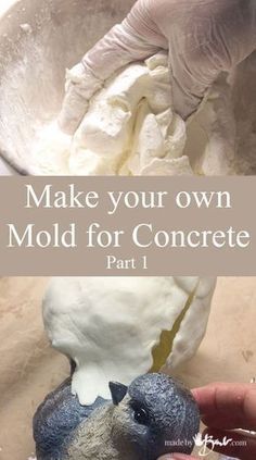 If you like gardening as much as I do, you may enjoy having some little concrete critters to add some extra interest. Perhaps some sweet little birds perched on a rock. 'And they last winter and summer, look great with… Concrete Molds Diy, Cement Molds, Concrete Diy Projects, Cement Diy, Cement Crafts, Concrete Art, Concrete Garden, Resin Crafts, Craft Projects