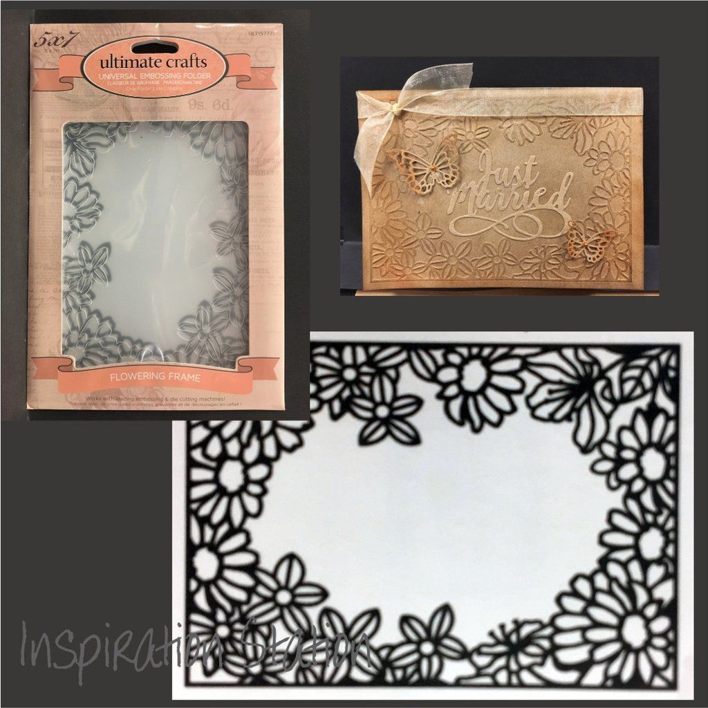 Vine Frame embossing folder Couture Creations Embossing Folders borders frames