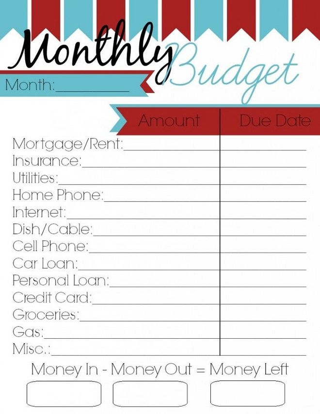 Make a Monthly Budget #Make #Monthly #Budget #Money #wholetips