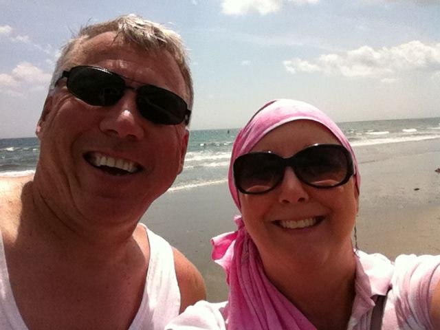 My wonderful husband took me to the beach at least once a week. He