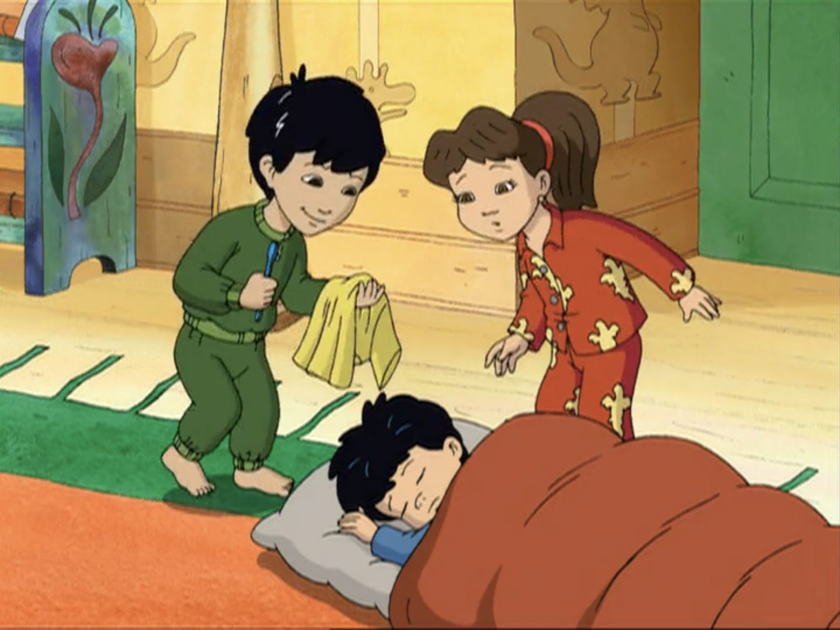 Emmy And Enrique Are Trying To Wake Up Max So They Can Go To Dragonland emmy-and-enrique-are-trying-to-wake-up-max-so-they-can-go-to-dragonland