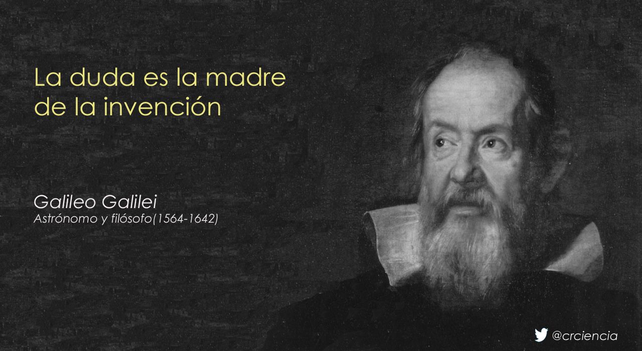 La duda es la madre de la invención (Galileo Galilei) | Libros grandes, Filosofos, Citas de libros