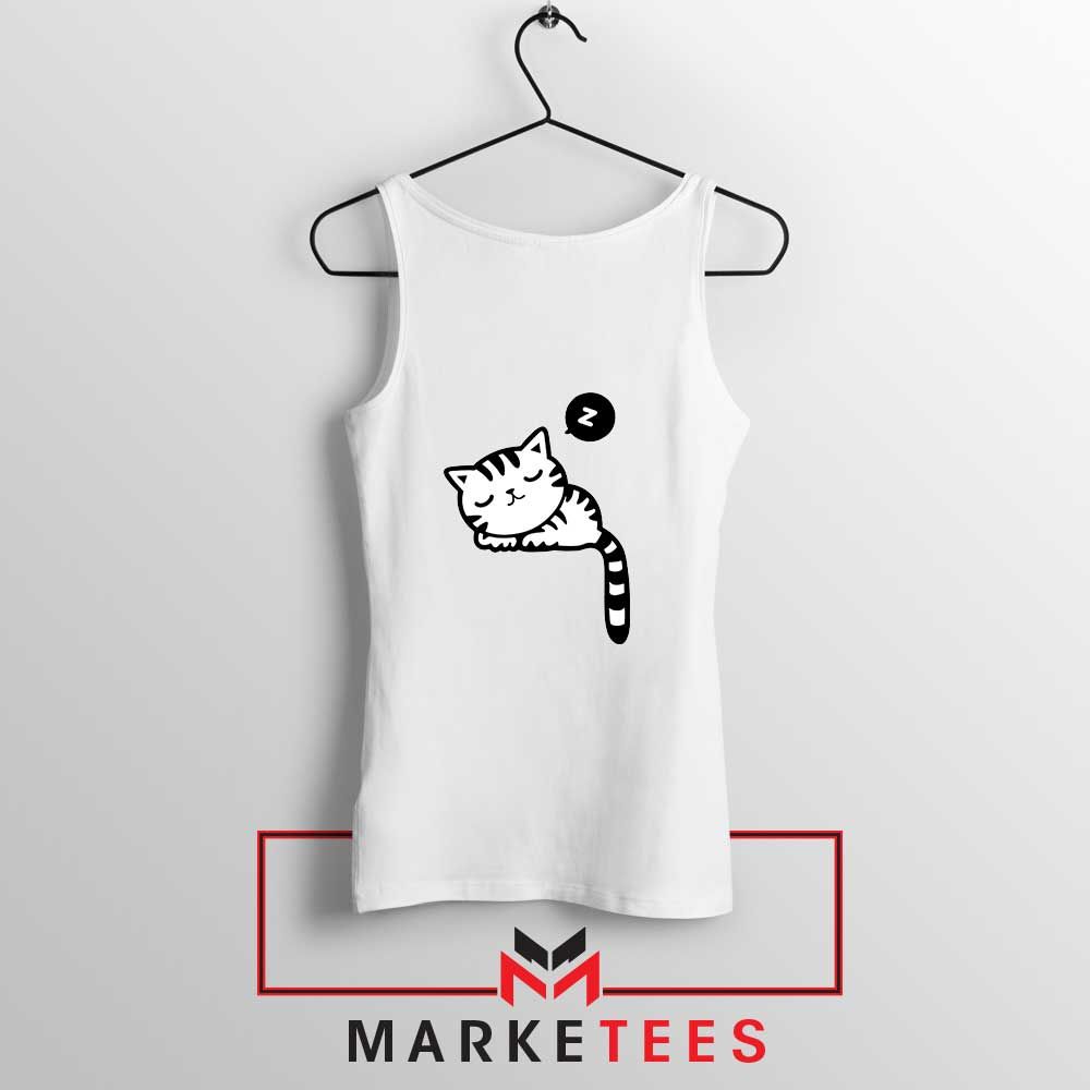 Cute Cat Sleeping Tank Top Buy Animal Lover Tops S-3XL Crossfit Tank Tops, Running Tank Tops, Yoga Tank Tops, Workout Tank Tops, Couple Shirts, Mom Shirts, Cute Cat Sleeping, Animal Print Shirts