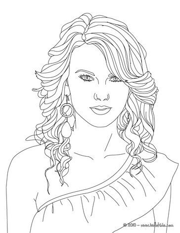 Taylor swift coloring pages - Hellokids.com